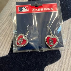 St Louis Cardinal Earrings